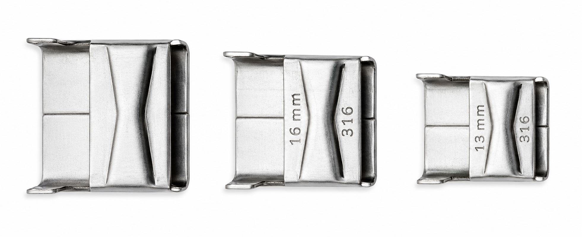 Stainless Steel Wing Seal Clips in Multiple Sizes and Grade 316
